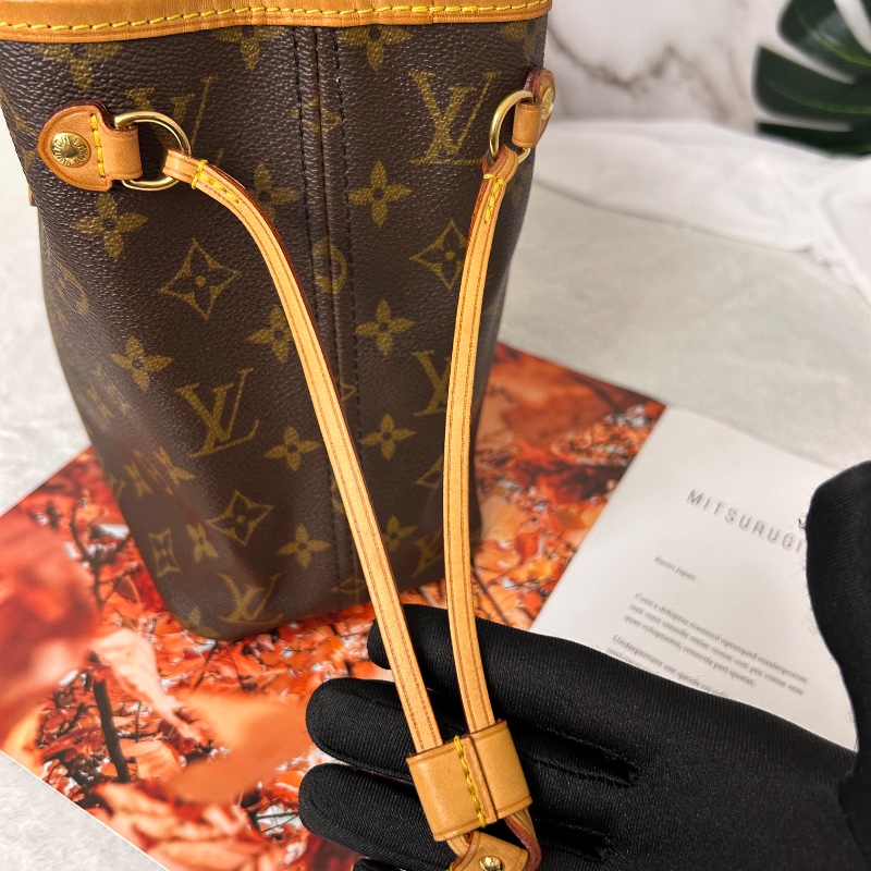 LV Neverfull PM 小號老花肩背包手提包 2008年-2