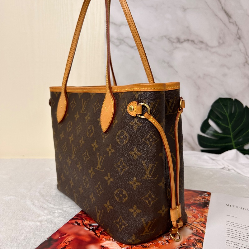 LV Neverfull PM 小號老花肩背包手提包 2008年-7