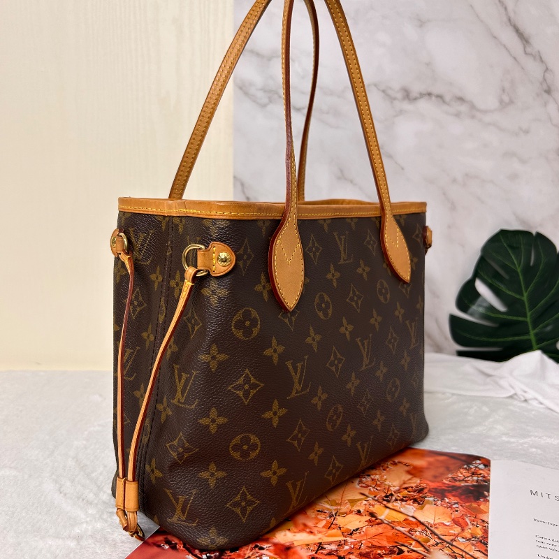 LV Neverfull PM 小號老花肩背包手提包 2008年-9