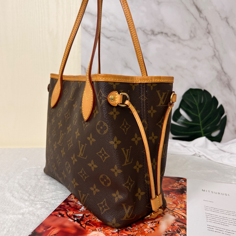 LV Neverfull PM 小號老花肩背包手提包 2008年-10