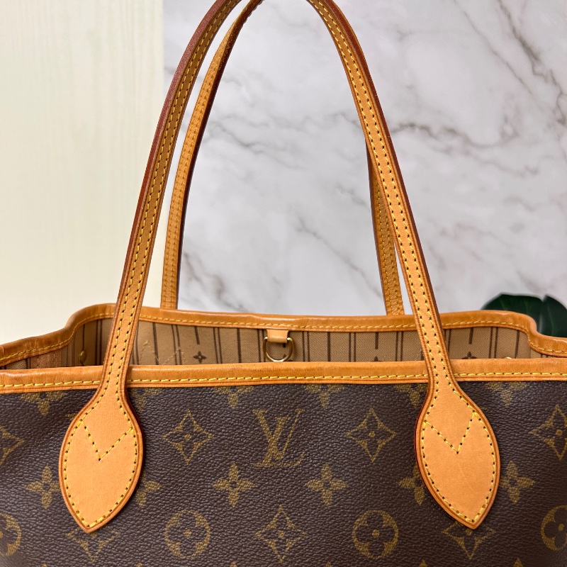 LV Neverfull PM 小號老花肩背包手提包 2008年-14