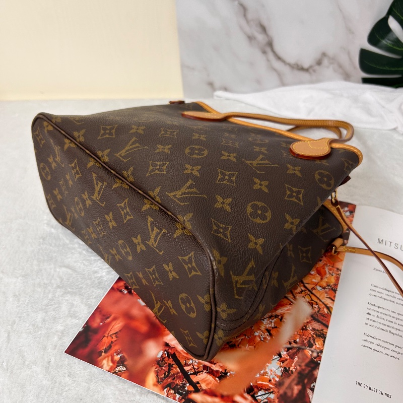 LV Neverfull PM 小號老花肩背包手提包 2008年-23