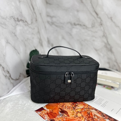 Gucci 雙G 帆布化妝包 Vanity Canvas