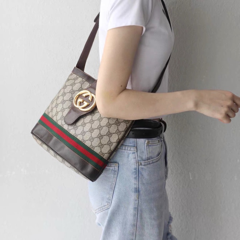 Gucci 邦女郎007系列 經典老花側背包-0