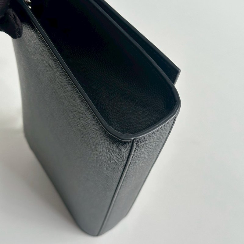 98新✨ 有購證🙌🏻 Saint Laurent YSL 聖羅蘭 信封包 黑色銀釦-6