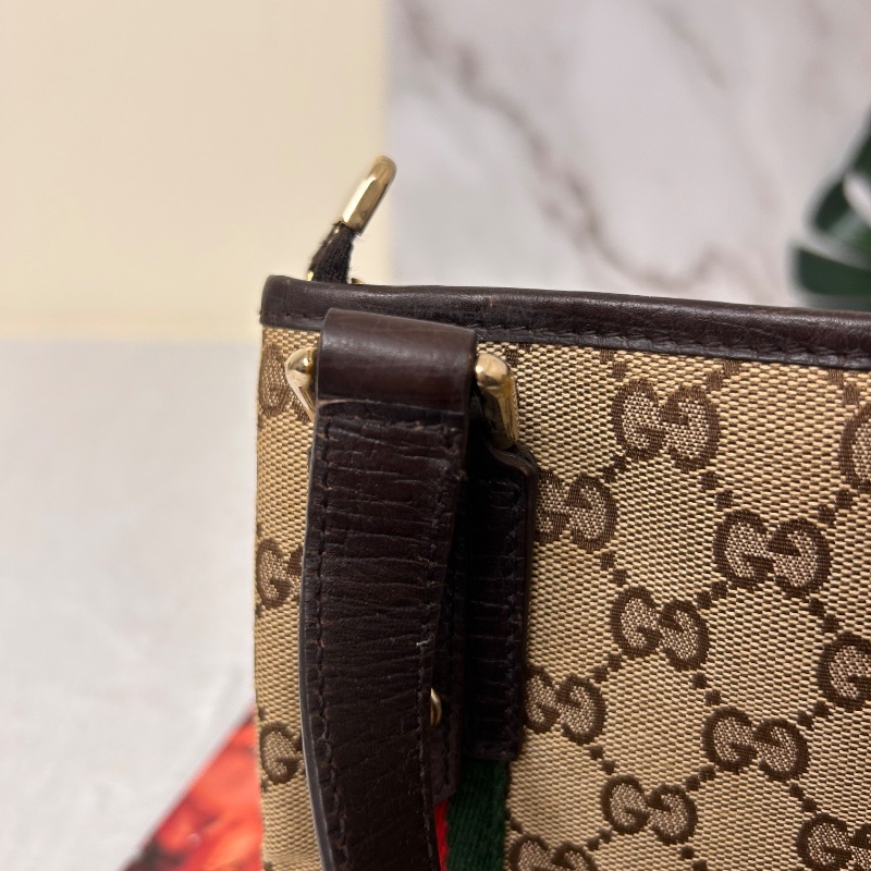 Gucci 雙G 帆布 Jolicoeur 郵差包斜背包-27