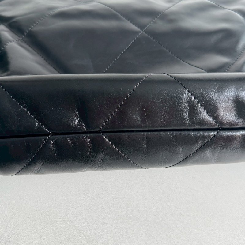 99新🆕 芯片款🖤 Chanel 香奈兒 22 bag 中號 黑色金釦-5