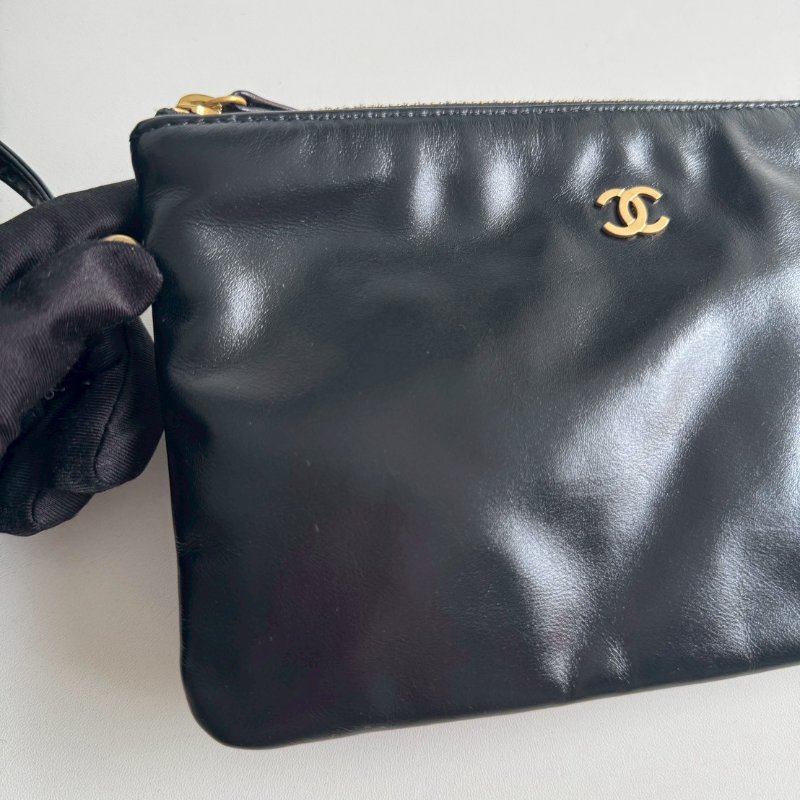 99新🆕 芯片款🖤 Chanel 香奈兒 22 bag 中號 黑色金釦-6