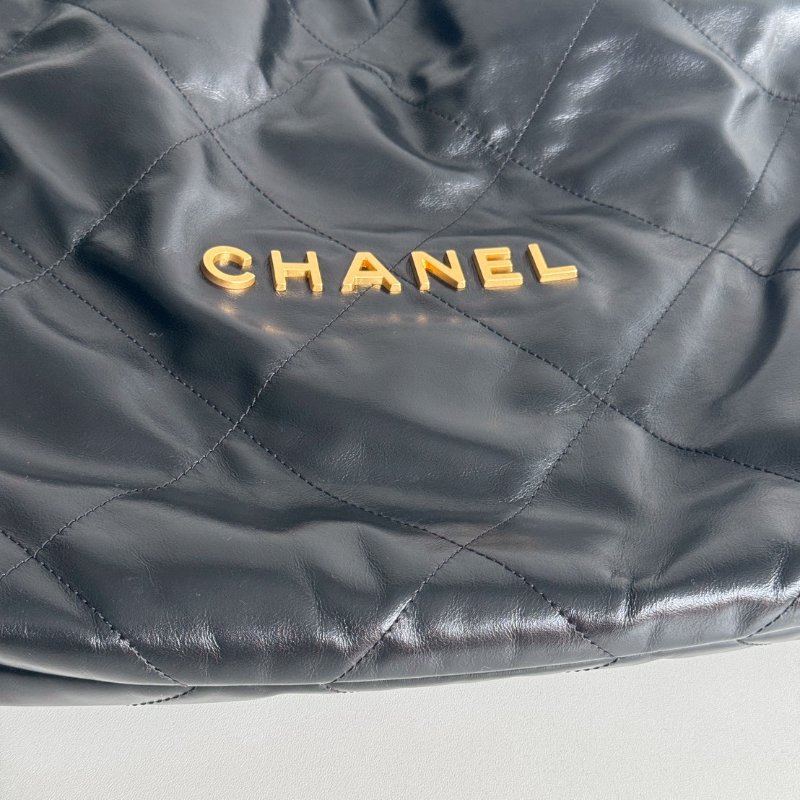 99新🆕 芯片款🖤 Chanel 香奈兒 22 bag 中號 黑色金釦-11