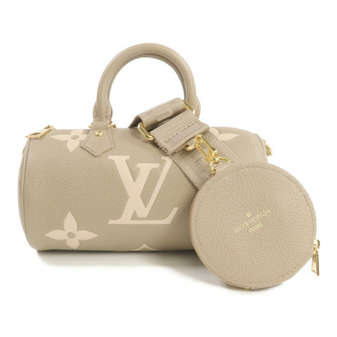 LOUIS VUITTON Monogram Empreinte Papillon BB金扣手挽肩背兩用袋