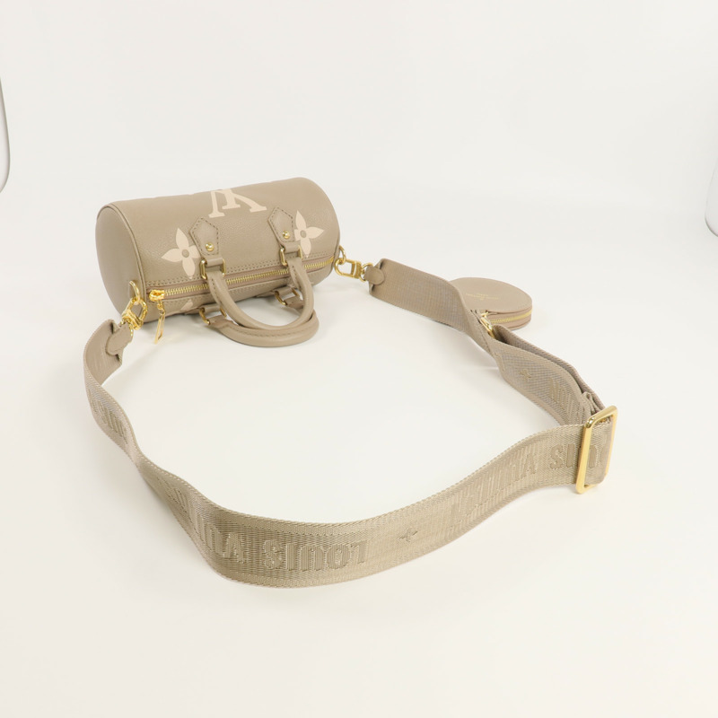 LOUIS VUITTON Monogram Empreinte Papillon BB金扣手挽肩背兩用袋-4