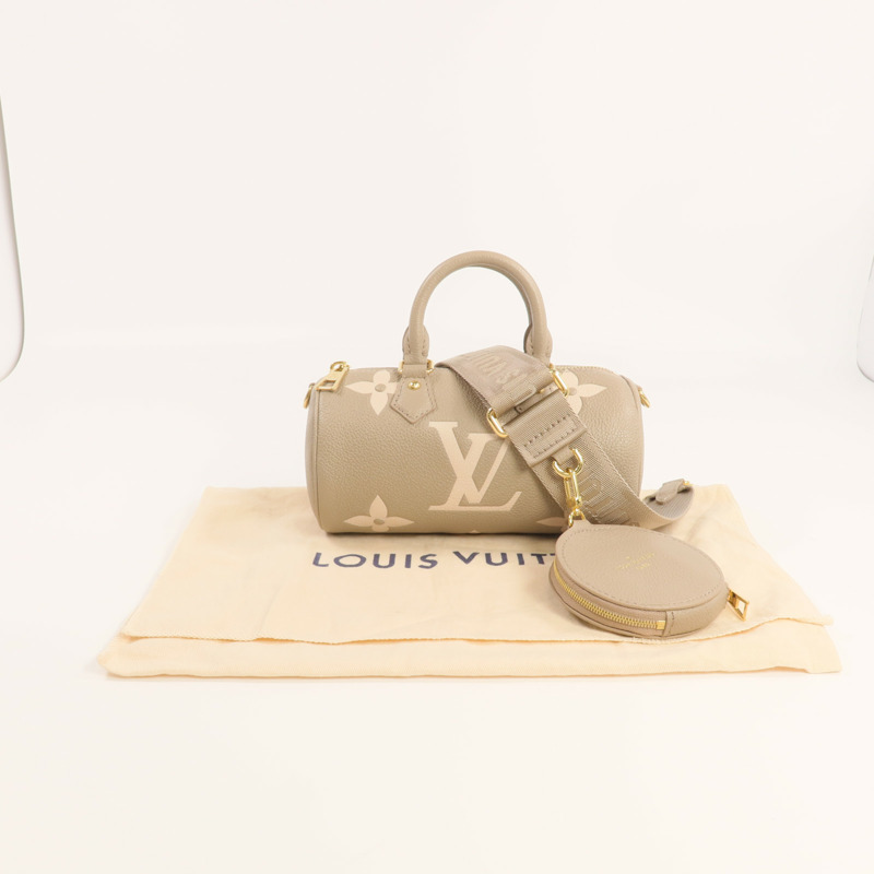 LOUIS VUITTON Monogram Empreinte Papillon BB金扣手挽肩背兩用袋-8