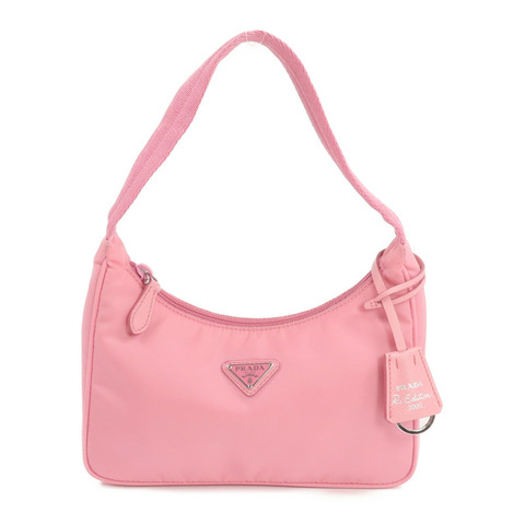 PRADA 尼龍Re-Edition 2000銀扣手挽袋