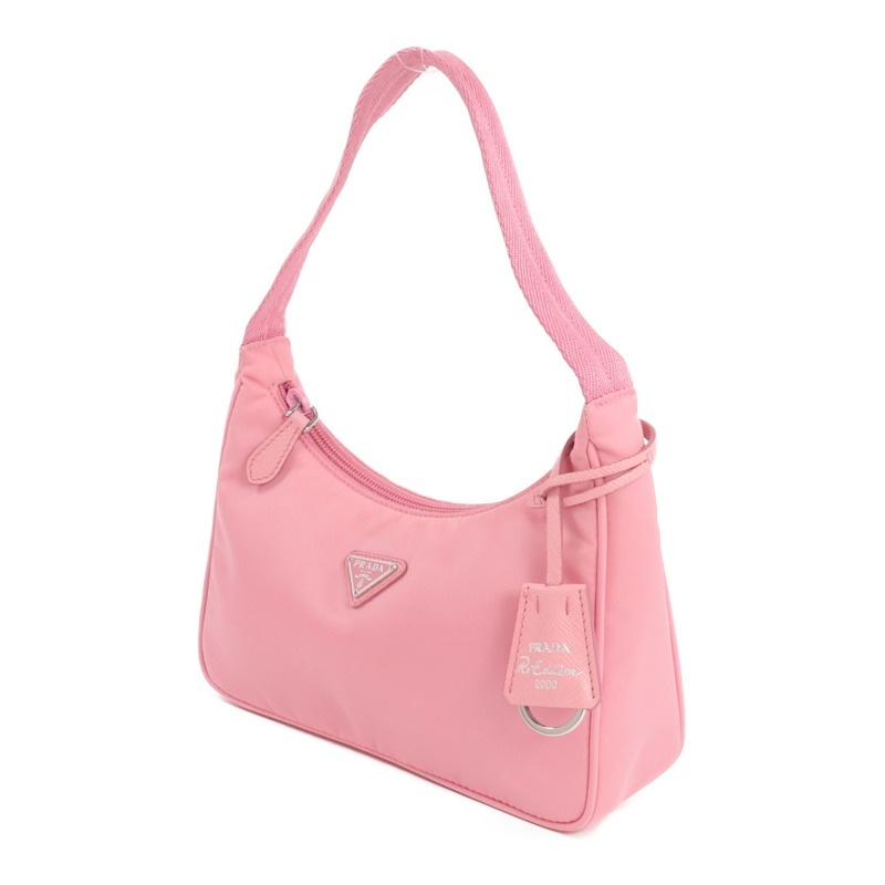 PRADA 尼龍Re-Edition 2000銀扣手挽袋-2