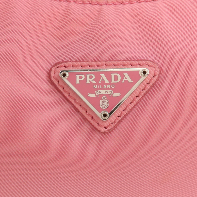 PRADA 尼龍Re-Edition 2000銀扣手挽袋-9