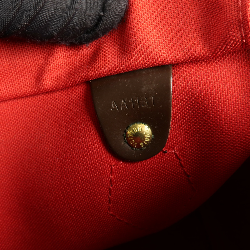 LOUIS VUITTON Damier Speedy 25金扣手挽袋-9