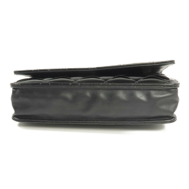 CHANEL 漆皮皮革Wallet On Chain銀扣鏈帶肩背袋-3