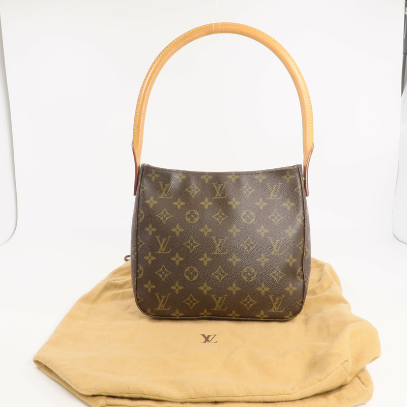 LOUIS VUITTON Monogram Looping MM金扣肩背袋-15