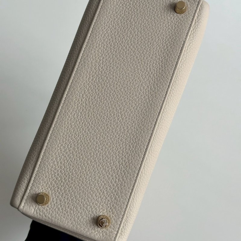 99新🆕 全配有購證🙌🏻 天菜包款🤍 Hermès 愛馬仕 Kelly 25 奶昔白金釦-7