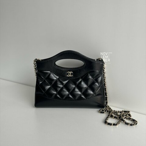 閒置新✨ 芯片款 Chanel 香奈兒 31 Bag nano 黑金