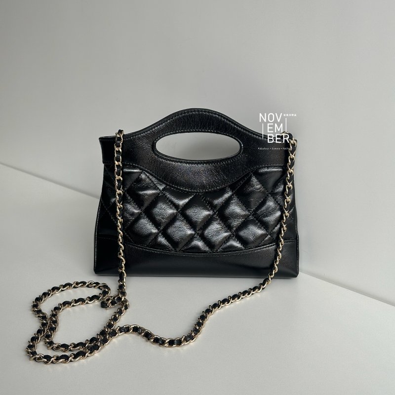 閒置新✨ 芯片款 Chanel 香奈兒 31 Bag nano 黑金-4
