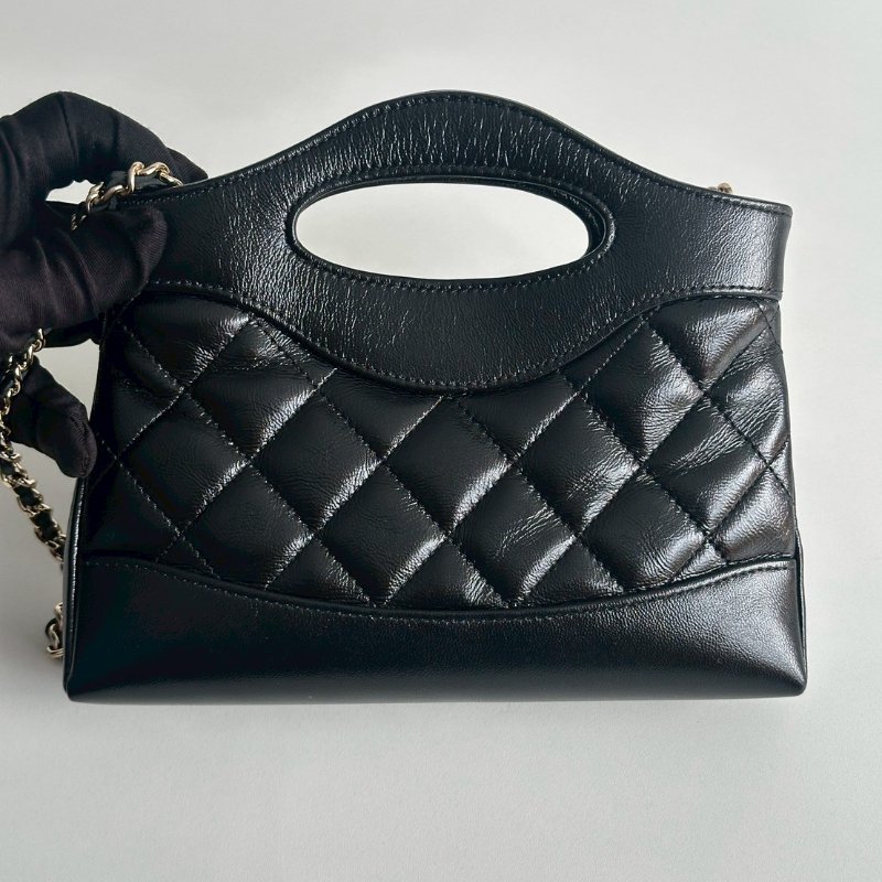 閒置新✨ 芯片款 Chanel 香奈兒 31 Bag nano 黑金-6