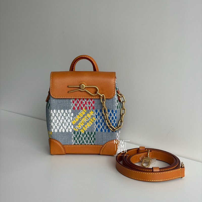 99新🆕 Louis Vuitton LV 路易威登 Nano Steamer 彩色丹寧🌈-0