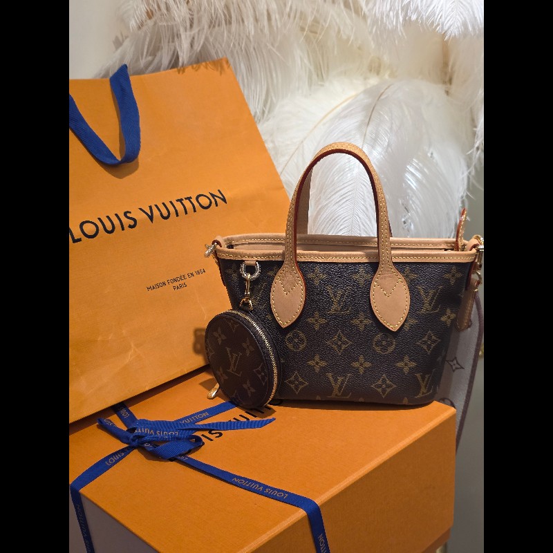 Louis Vuitton Neverfull BB 迷你托特包 日本購證熱門小尺寸可手提+斜背-0