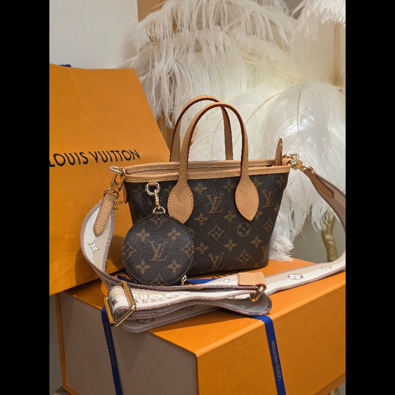 Louis Vuitton Neverfull BB 迷你托特包 日本購證熱門小尺寸可手提+斜背-1