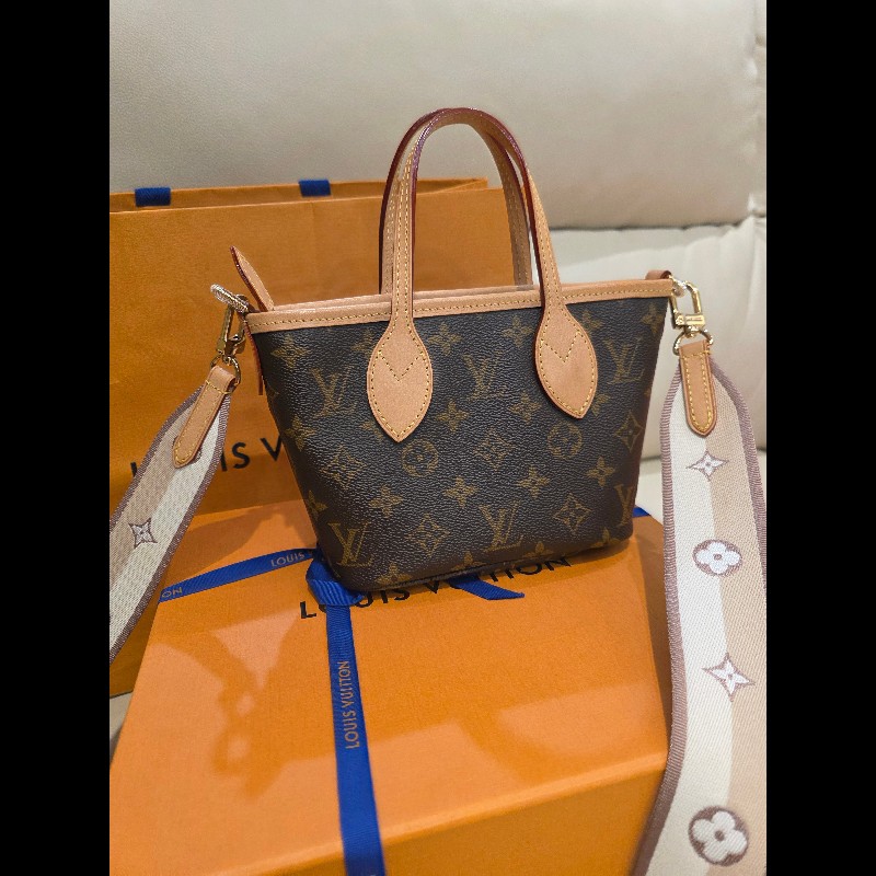 Louis Vuitton Neverfull BB 迷你托特包 日本購證熱門小尺寸可手提+斜背-20