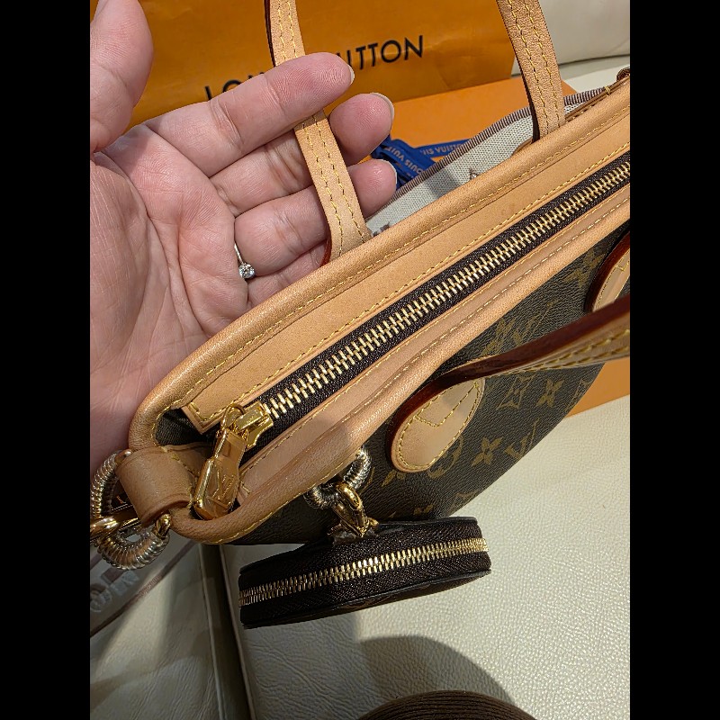 Louis Vuitton Neverfull BB 迷你托特包 日本購證熱門小尺寸可手提+斜背-40