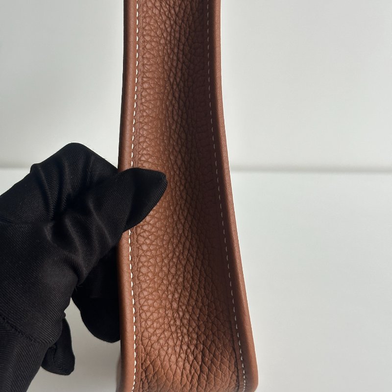 99新🆕 Hermès 愛馬仕 Mini Evelyne 金棕銀釦 二代-7