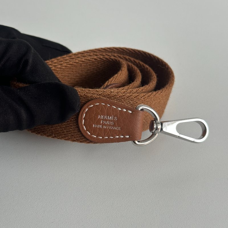 99新🆕 Hermès 愛馬仕 Mini Evelyne 金棕銀釦 二代-12