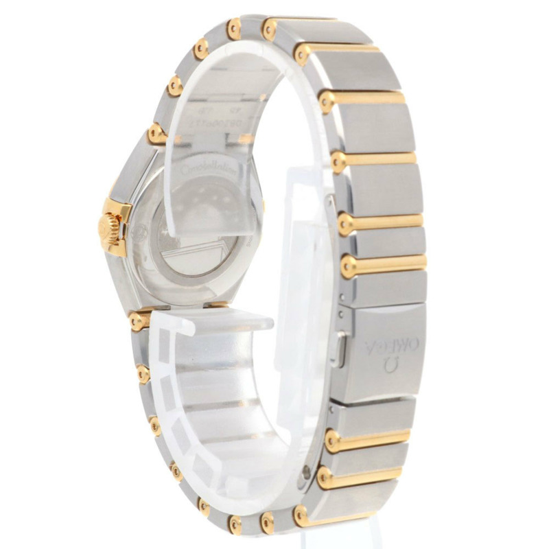 歐米茄星座系列腕錶,不鏽鋼錶殼,石英機芯,型號13120256005002,92962XXX,女士款,二手,白色錶殼-4