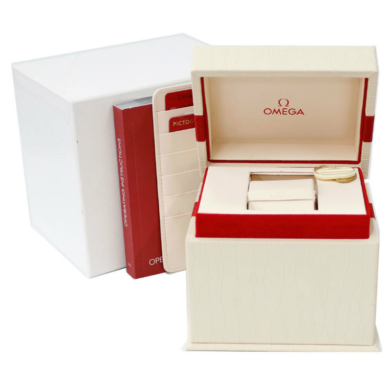 歐米茄星座系列腕錶,不鏽鋼錶殼,石英機芯,型號13120256005002,92962XXX,女士款,二手,白色錶殼-10