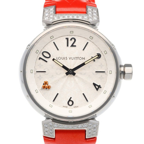 路易威登 Tambour Heart Love 手錶，不銹鋼，石英，女士，Q131RO，二手。