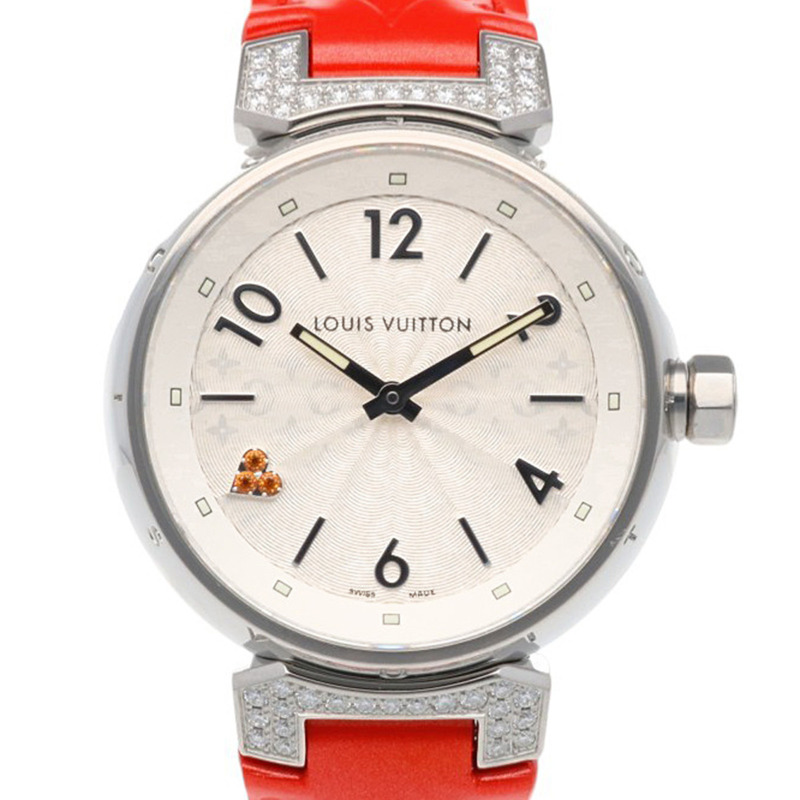 路易威登 Tambour Heart Love 手錶,不銹鋼,石英,女士,Q131RO,二手。-0