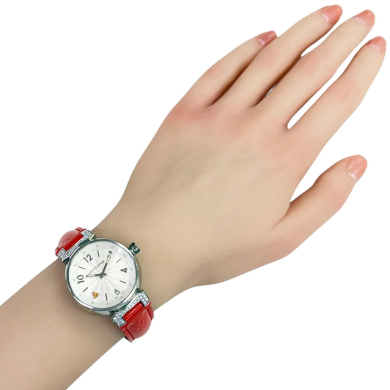 路易威登 Tambour Heart Love 手錶,不銹鋼,石英,女士,Q131RO,二手。-1