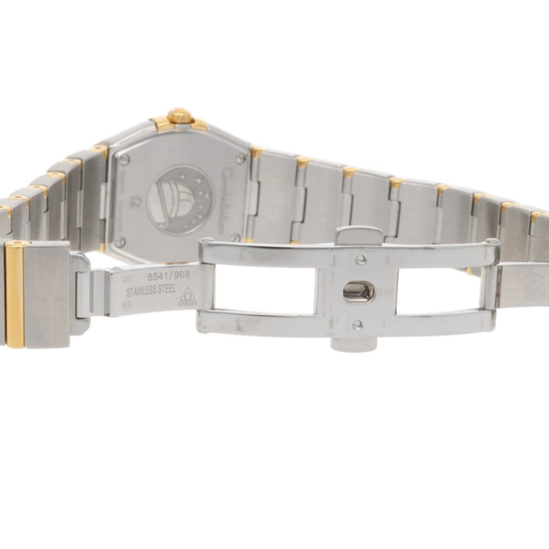 歐米茄星座系列腕錶，不鏽鋼石英錶 92086XXX，女士款，二手，12 顆鑽石，珍珠母貝錶盤。-8