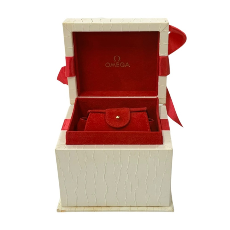 歐米茄星座系列腕錶，不鏽鋼石英錶 92086XXX，女士款，二手，12 顆鑽石，珍珠母貝錶盤。-9