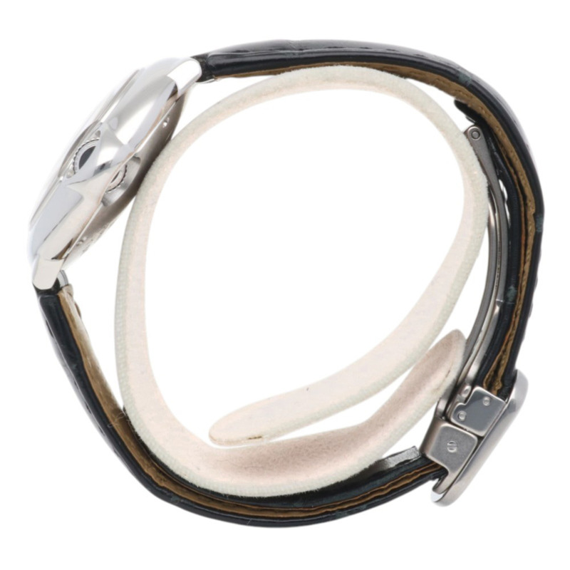 卡地亞藍氣球腕錶,不鏽鋼3009石英女錶,二手,11顆鑽石-3