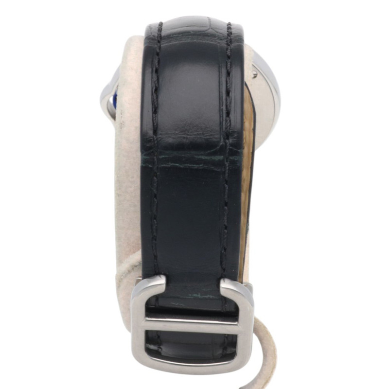 卡地亞藍氣球腕錶,不鏽鋼3009石英女錶,二手,11顆鑽石-4