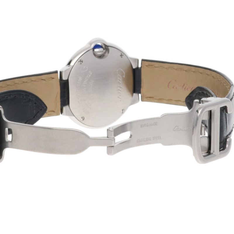 卡地亞藍氣球腕錶,不鏽鋼3009石英女錶,二手,11顆鑽石-7