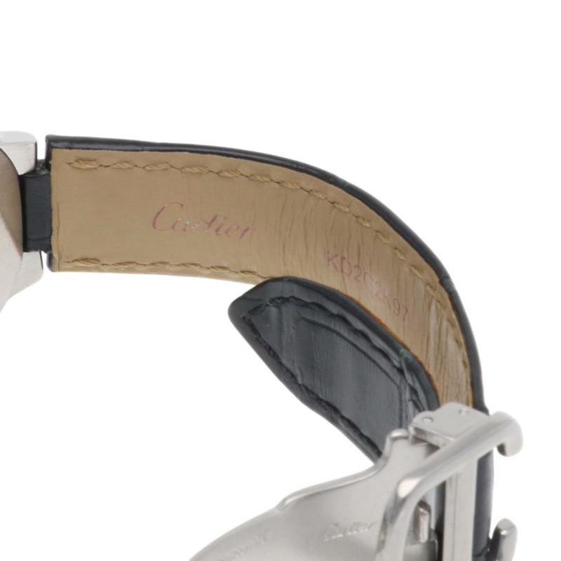 卡地亞藍氣球腕錶,不鏽鋼3009石英女錶,二手,11顆鑽石-8