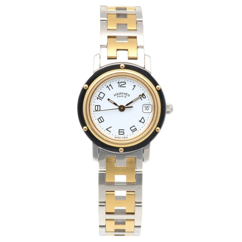 愛馬仕 Clipper 系列腕錶,不鏽鋼材質,CL4.220,石英機芯,拋光處理,女士款,二手-4