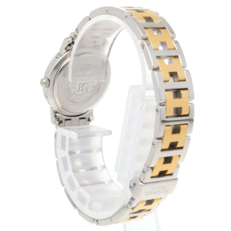 愛馬仕 Clipper 系列腕錶,不鏽鋼材質,CL4.220,石英機芯,拋光處理,女士款,二手-3