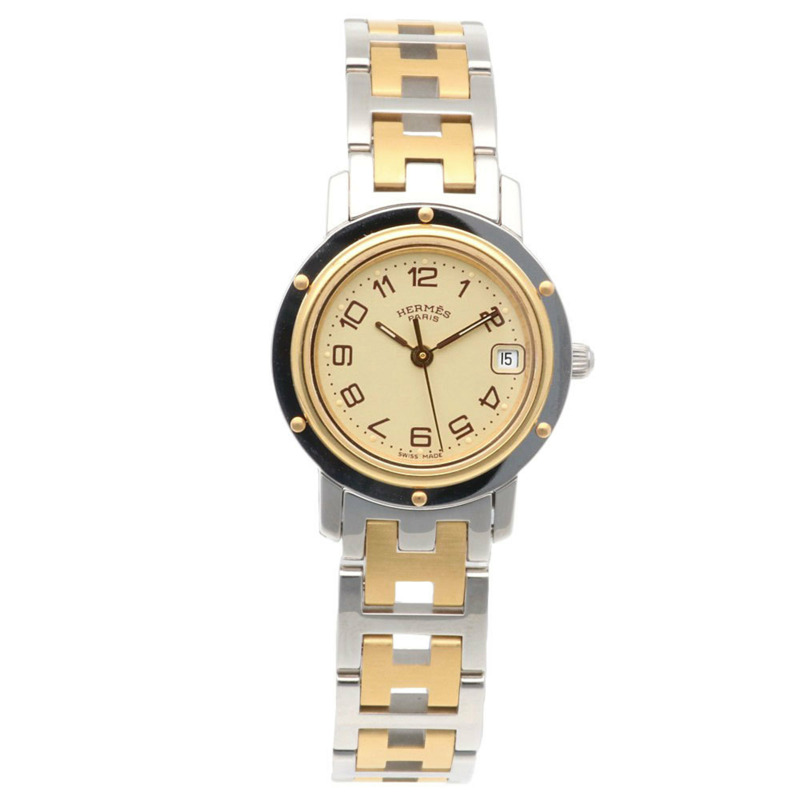 愛馬仕 Clipper 系列腕錶,不鏽鋼材質,CL4.220,石英機芯,拋光處理,女士款,二手-4