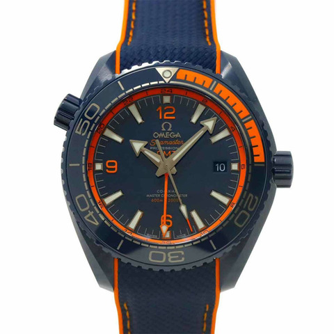 歐米茄海馬系列海洋宇宙600公尺同軸GMT腕錶215 92 46 22 03 001 男士腕錶 藍色 自動上鍊