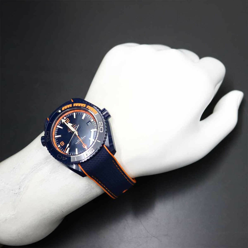 歐米茄海馬系列海洋宇宙600公尺同軸GMT腕錶215 92 46 22 03 001 男士腕錶 藍色 自動上鍊-3