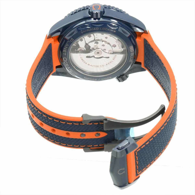 歐米茄海馬系列海洋宇宙600公尺同軸GMT腕錶215 92 46 22 03 001 男士腕錶 藍色 自動上鍊-5